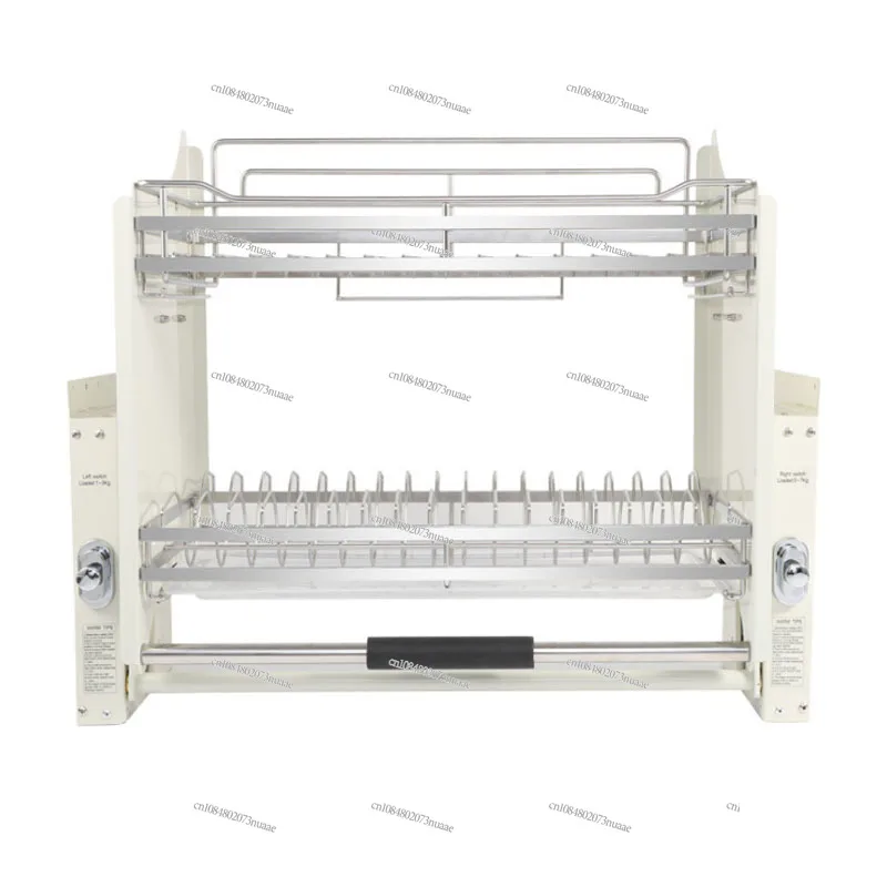 

304 Dish Hanging Cabinet Pull Basket Lift Up Push Down Bowl Rack