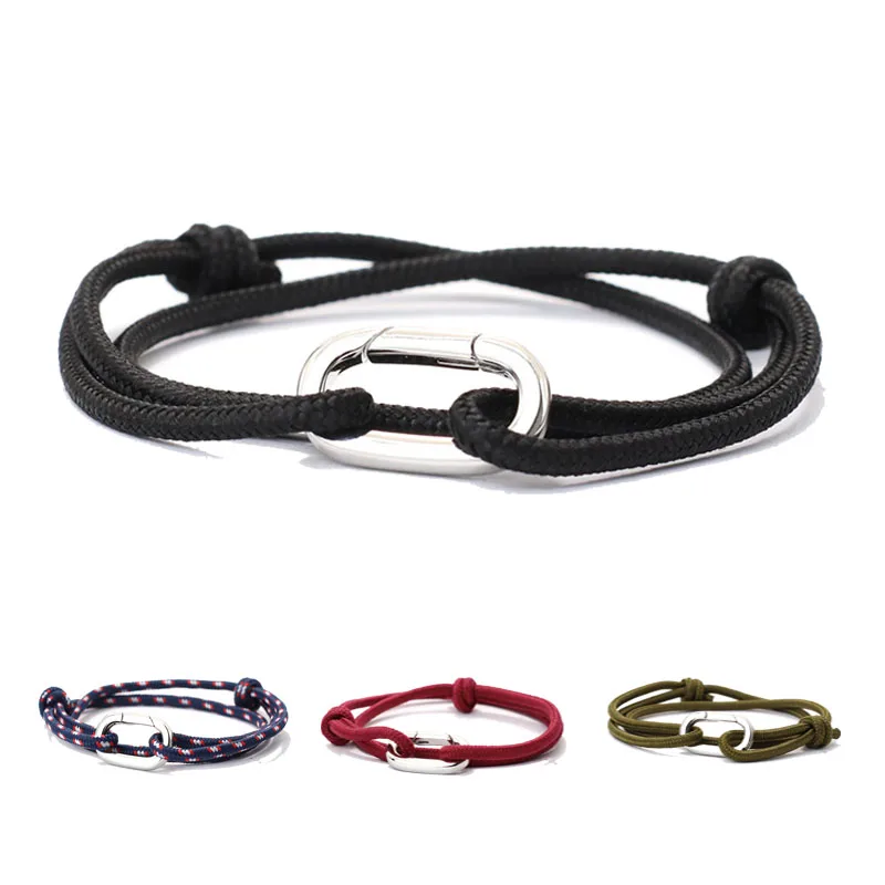 Noter, nueva pulsera de Paracord para Hombre, hebilla de primavera, aventura al aire libre, senderismo, Brazlet, pulsera náutica ajustable, Pulsera para Hombre, Joias