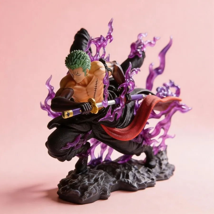 

Anime Figure Roronoa Zoro (Drift Style) from One Piece 17cm Collectible Model Toy for Fans | Action Figure | D