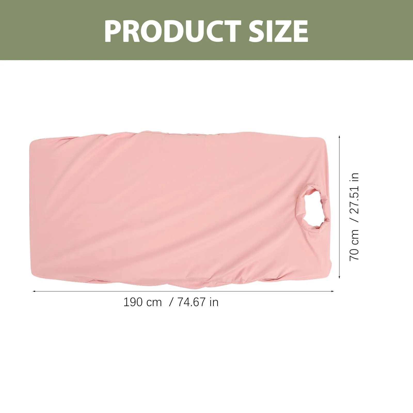 

Massage Bed Washable Reusable Spa Couch Cover With Face Hole Knitted Cotton Material Nonslip Table Cover For Beauty Salon Bed