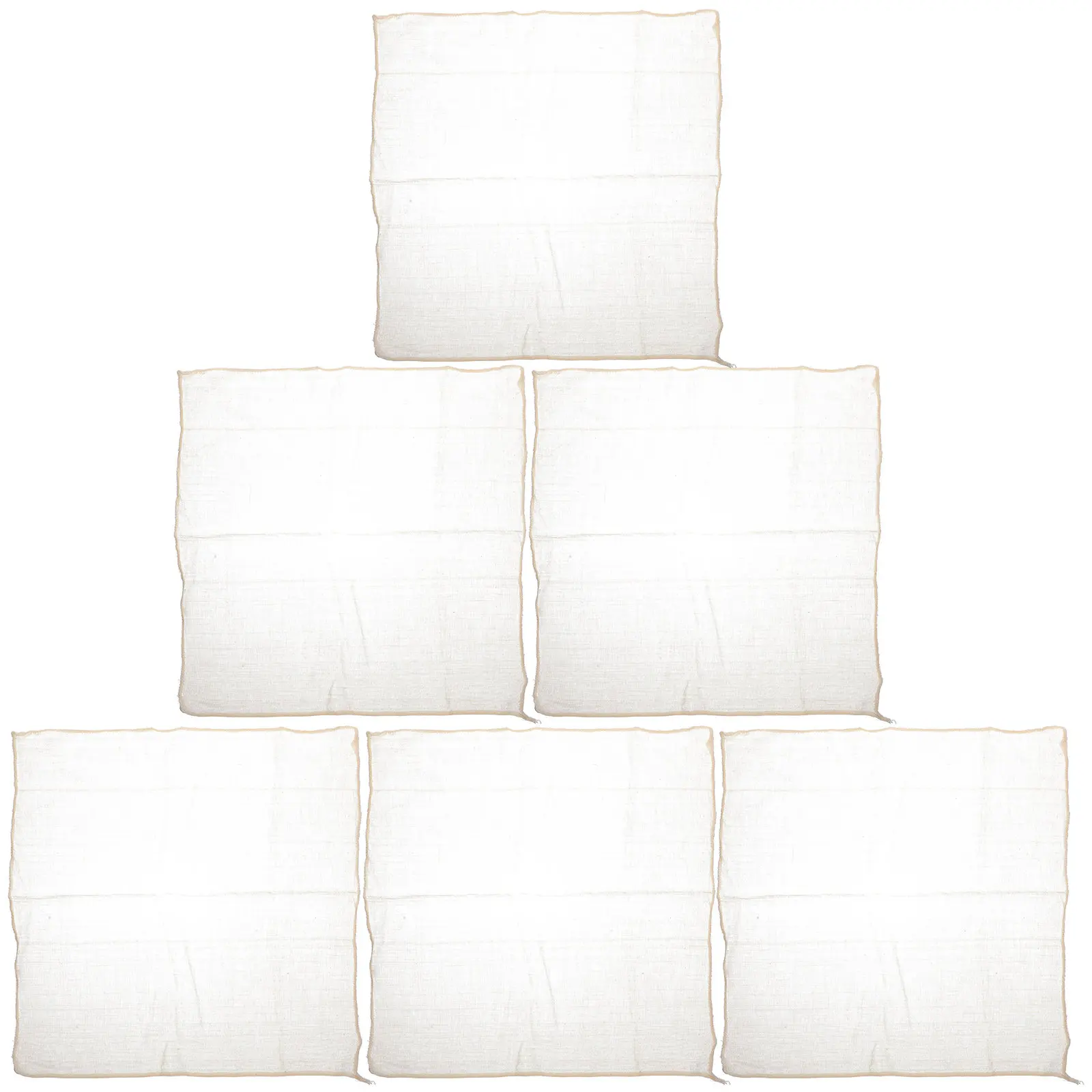 Paquete de 6 Telas de Algodón Lavables y Resistentes para Filtrar, Reutilizables, Ideales para Yogur, Queso, Tofu, Caldo, Jugo y Salsas