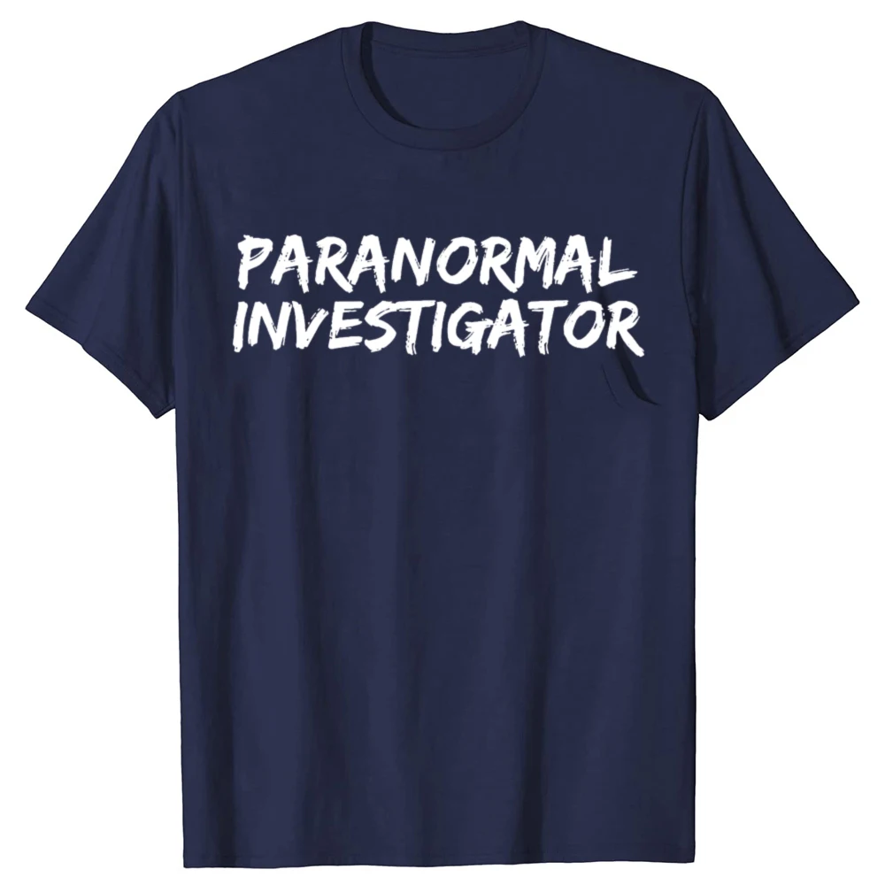 Paranormal Investigator Ghost Hunting EVP Halloween T-Shirt Funny Streetwear Shirts for Men Graphic T Shirts Camisas