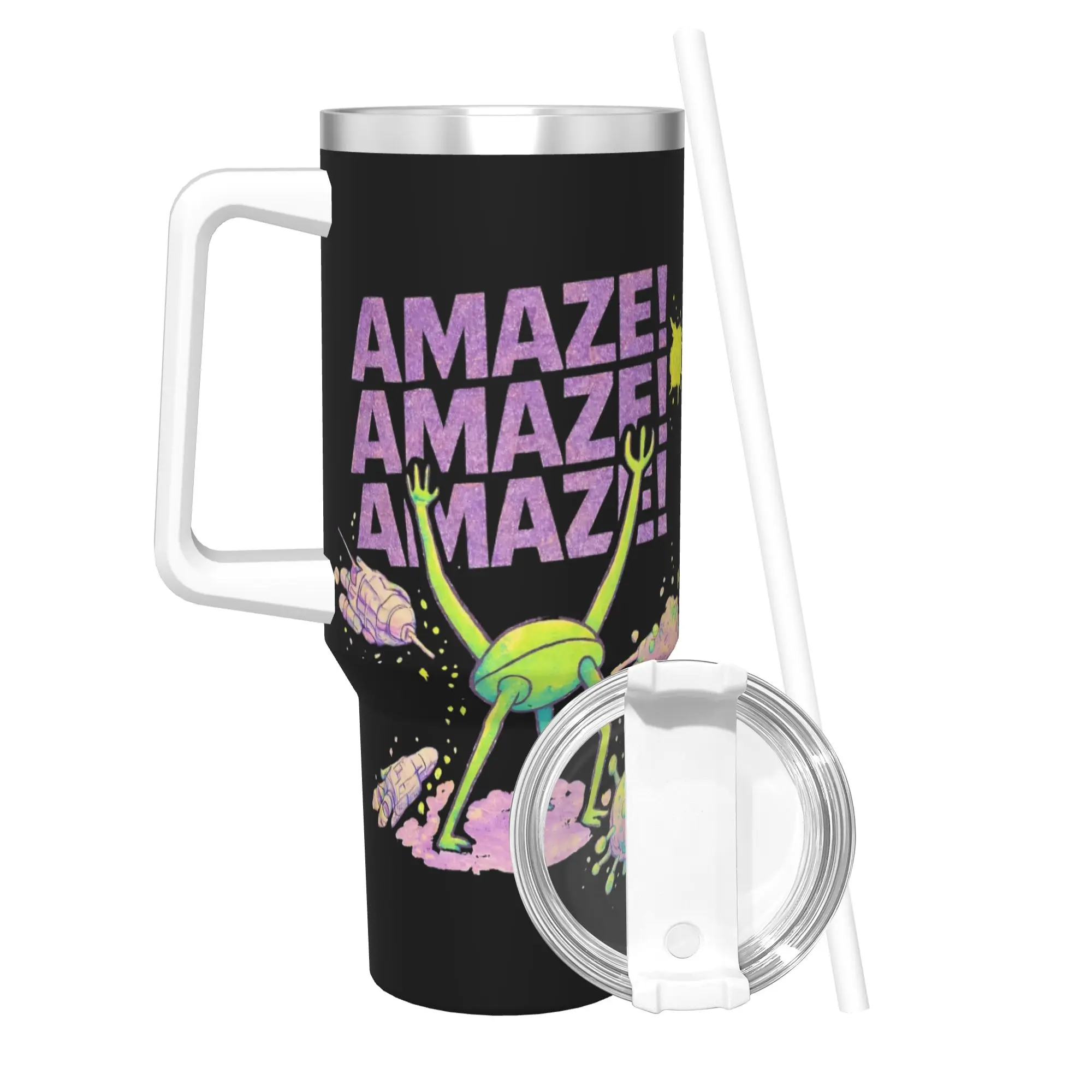 Stainless Steel Tumbler Project Hail Mary Amaze Amaze Amaze Thermal Cups  Insulated Cold and Hot Car Mugs Driving Water Bottle