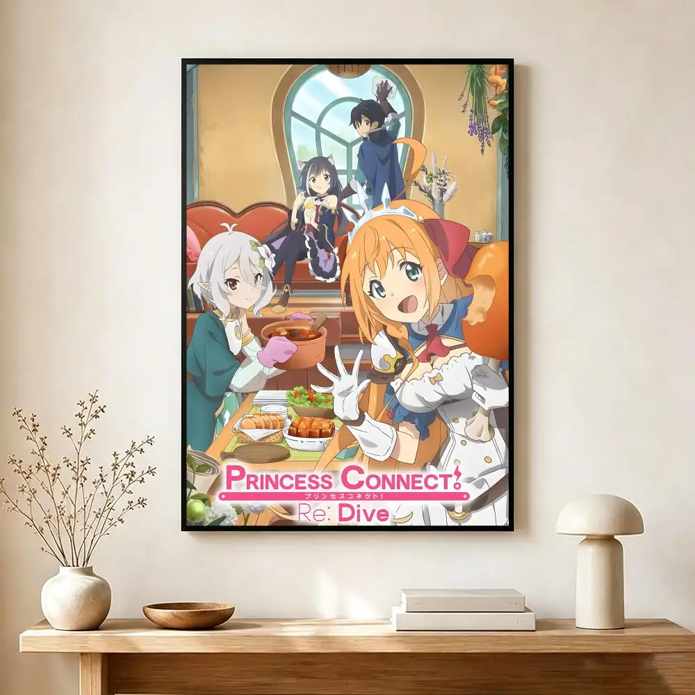 cute game P-Princess Connect Re Dive Poster Modern Home Decoration Interior Design & Contemporary Wall Art Collection