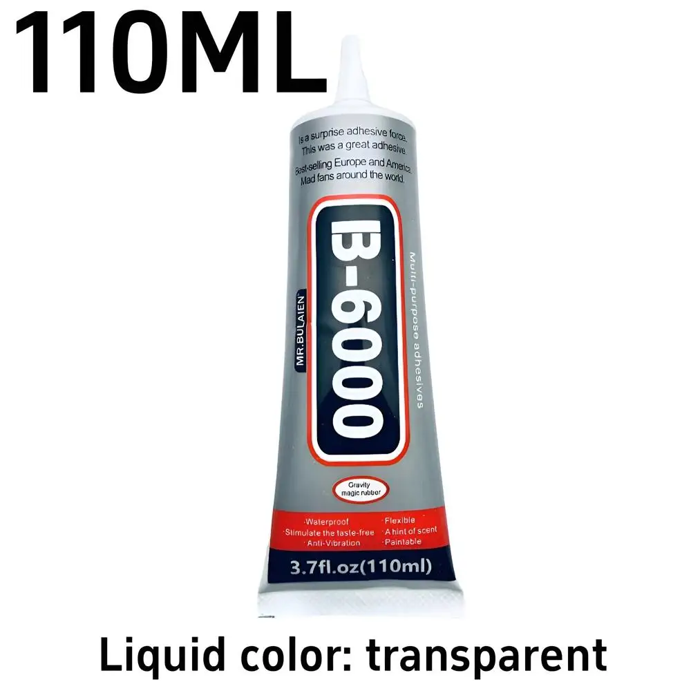 1pcs 15/25/110ML Bulaien B6000 Clear Contact Phone Repair Adhesive Multipurpose DIY Glue Precision Applicator Tip Upgrade B-6000 image 4