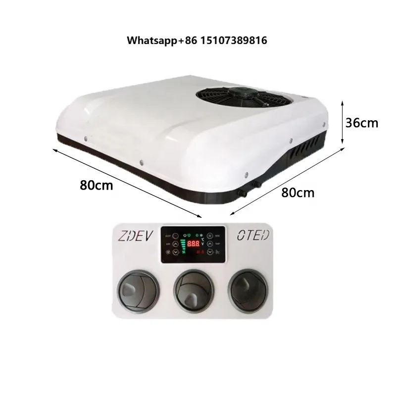

12V/24V Car Truck Truck Electric Variable Frequency Parking Air Conditioner Universal Cooling Heating DC 12V 24V RV Rooftop