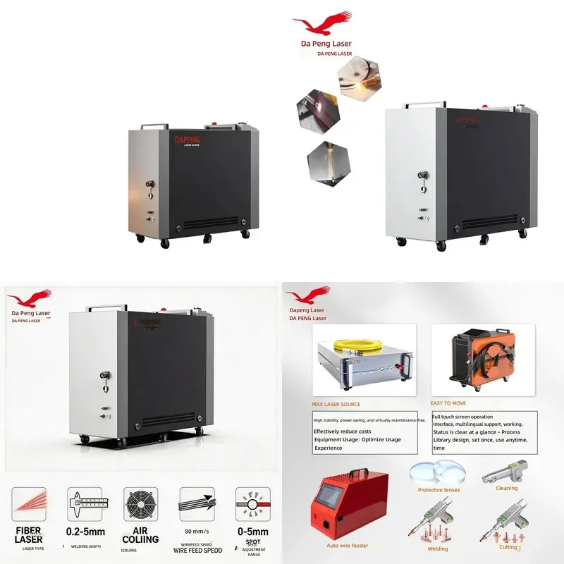 Customized For Raycus 1500W 2000W 3000W Handheld 4 In 1 Air Cooled Laser Welder Cutter Cleaner High Speed Laser Welding
