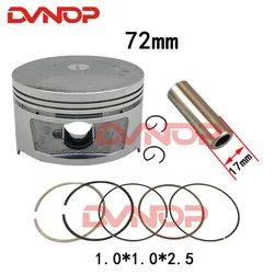 Motorcycle piston ring CH250 CF250 CN250 ATV moto Piston assembly Piston diameter 72mm Piston pin 17mm