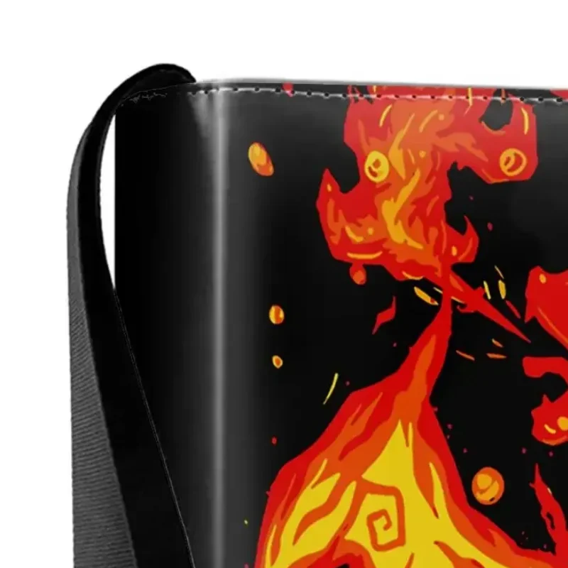 400P PU Leather Trading Card Binder  Horror Style  Monster Theme Design Waterproof Card Holder for Collection