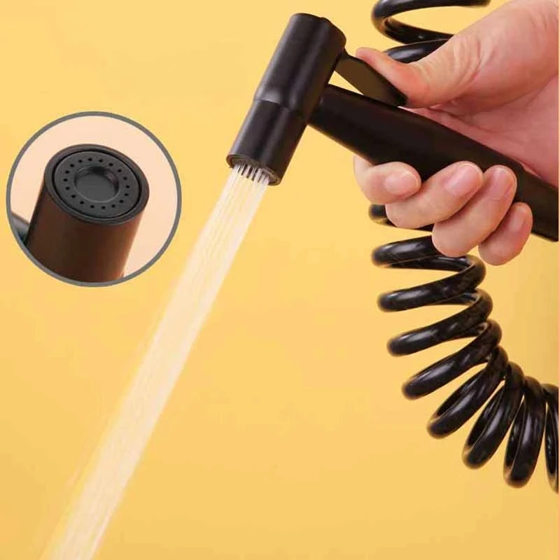 Spruzzatore per Bidet portatile nero rubinetto per Bidet per wc in acciaio inossidabile per spruzzatore a mano per bagno soffione doccia autopulente