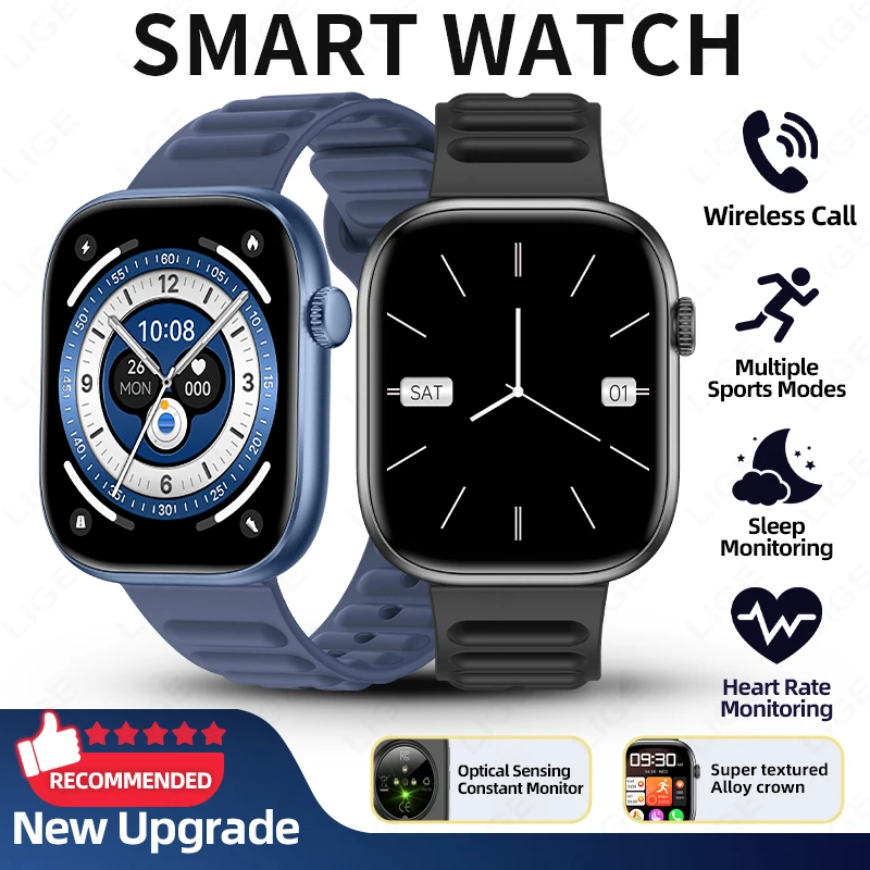 

2026 New Smart Watch Birthday Gift For Men Women Outdoors Sports Fitness Heart Rate Bluetooth Call IP67 Waterproof Smartwatches