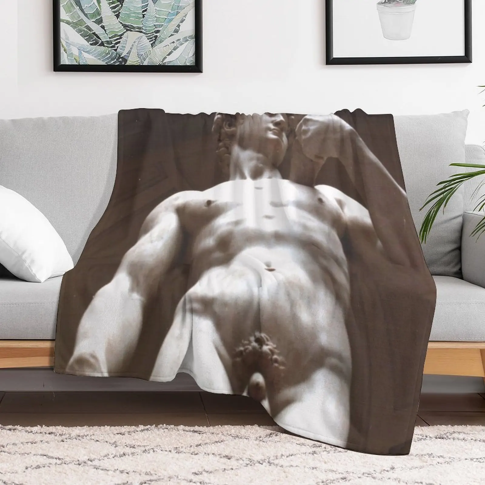 

The David (Michelangelo) Throw Blanket for winter bed plaid Flannel Softest Blankets Travel halloween Luxury Throw Cute Blankets