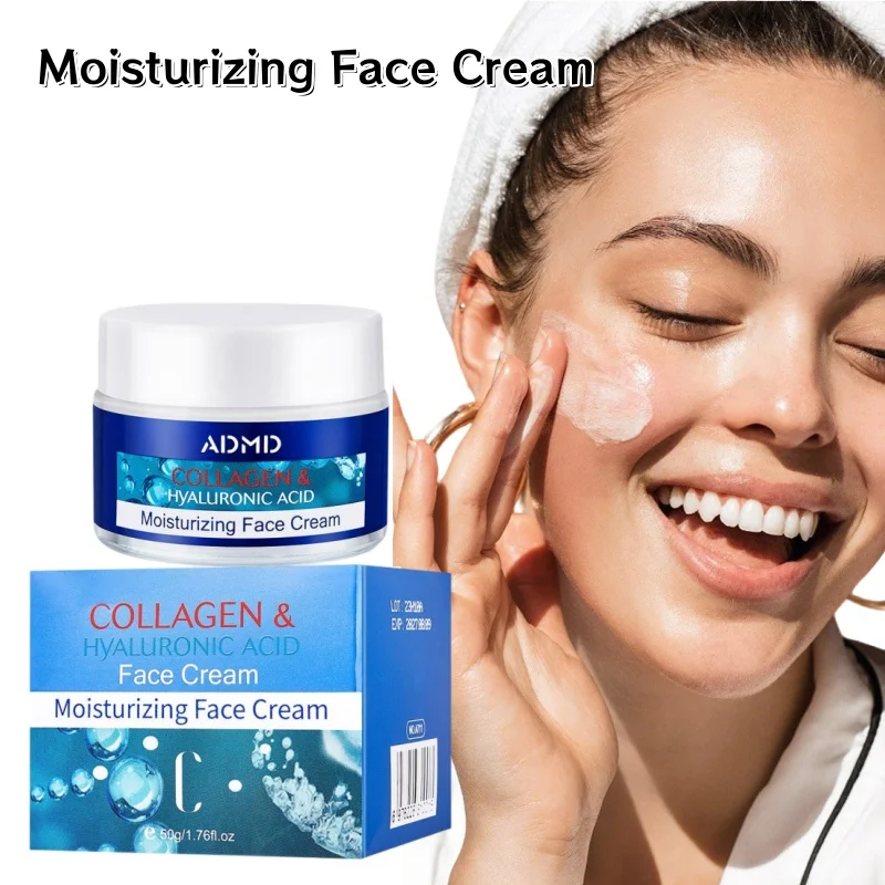 Gentle Moisturizing Collagen Cream, Easily Absorbed Soothes Dry Skin, Effectively Locks In Moisture Facial Care