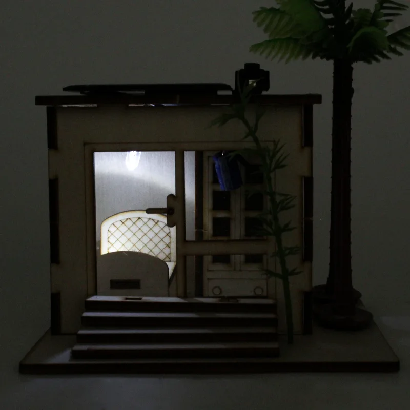 Kit de haste de casa de quebra-cabeça 3d movido a energia solar, brinquedo científico de madeira diy para crianças de 8 a 12 anos, fabricante de tecnologia diy, ciências educacionais