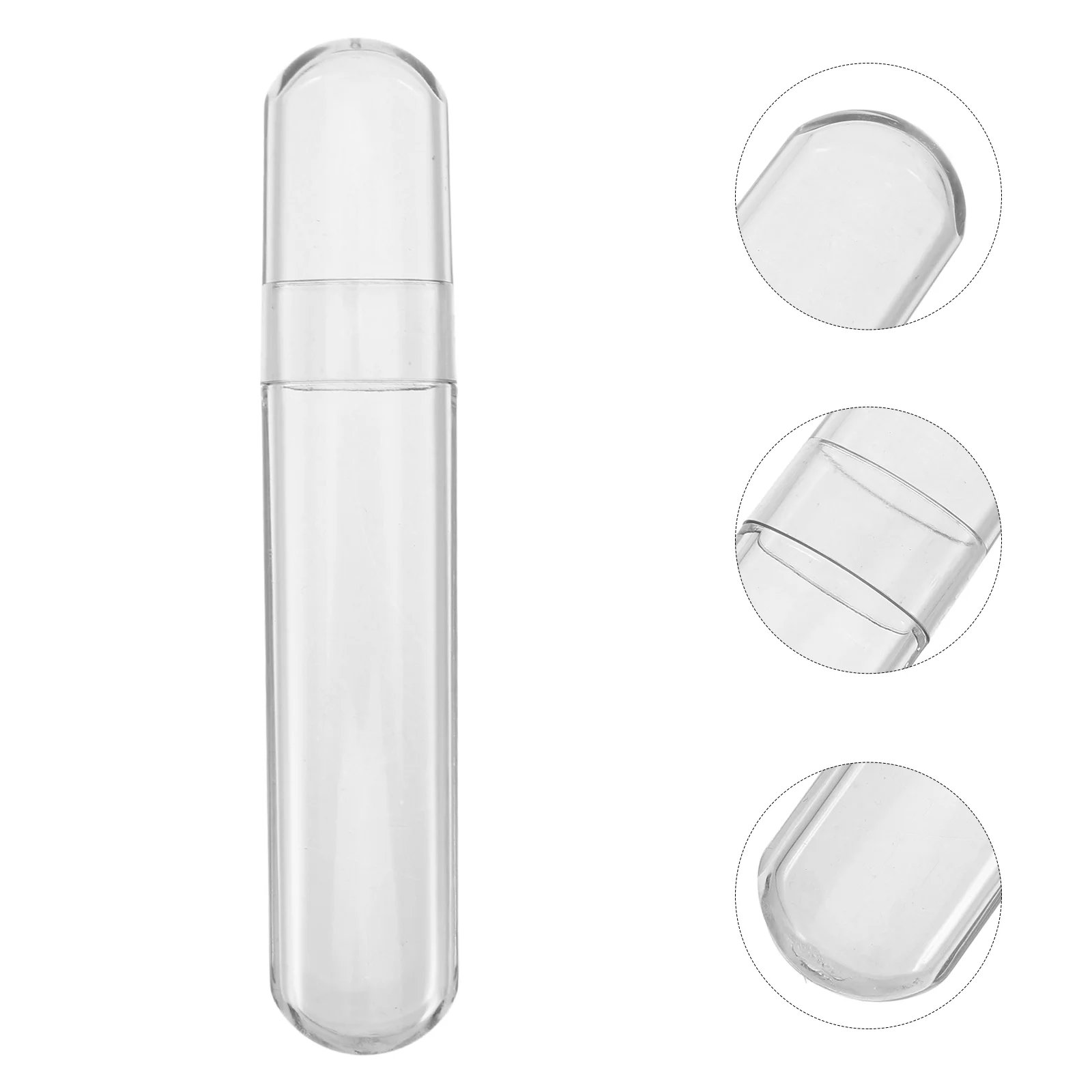 Étui en plastique pour pince à cils, tube de rangement avec capuchon, support de voyage, conteneur de fiole, stockage de perles, outil de manucure, organisateur