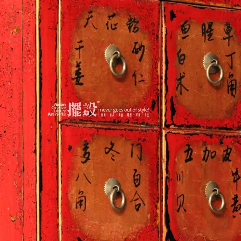 Picture 6: TAO Antique [Furnishings New ] 1 Square 4 Doors Solid Wood Entrance
