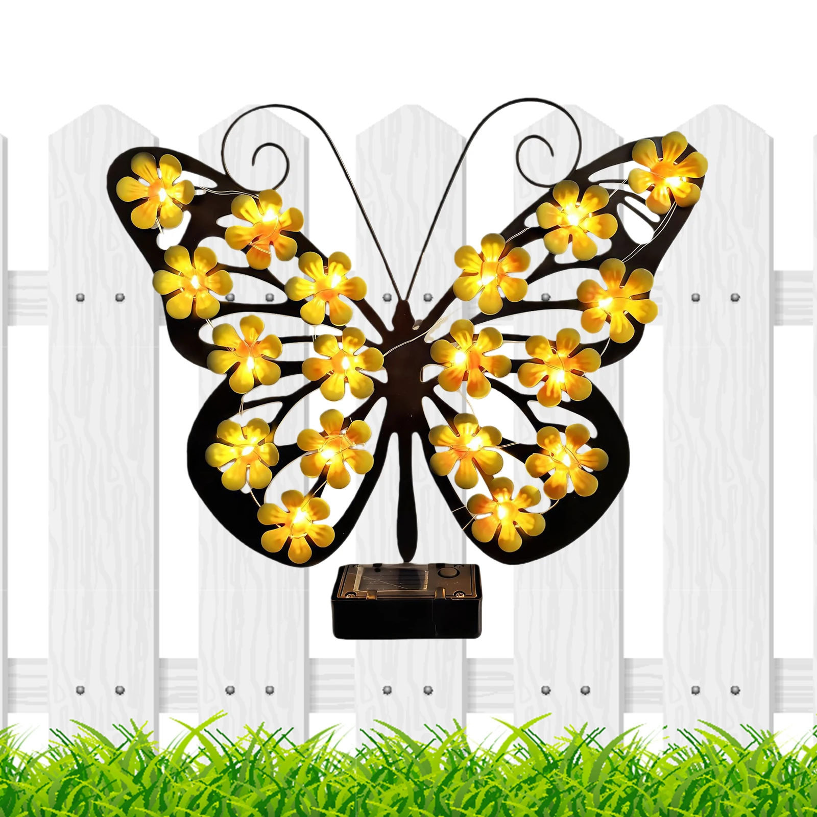 Solar Butterflies Lights Decoration Weather Resist Butterfly Flower Garden Lamps Waterproof for Garden Patio Porch Yard