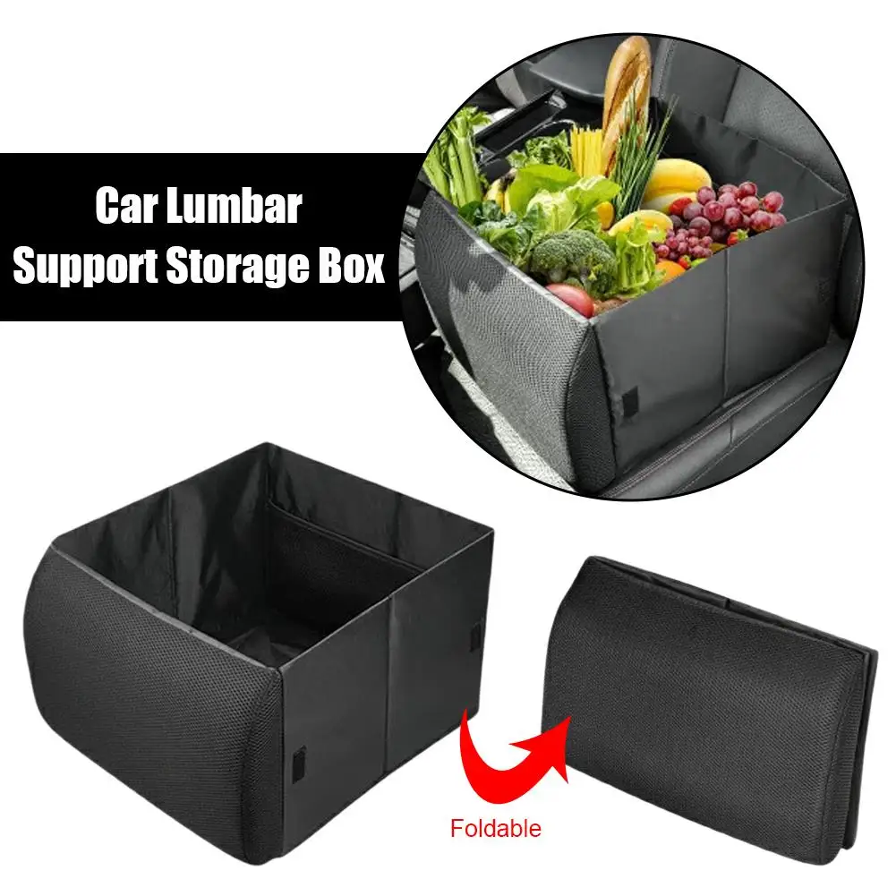 

Складной автомобильный органайзер 2-в-1 с поддержкой поясницы и большим объемом хранения, скрытый багажник для сидений, тип T1B4