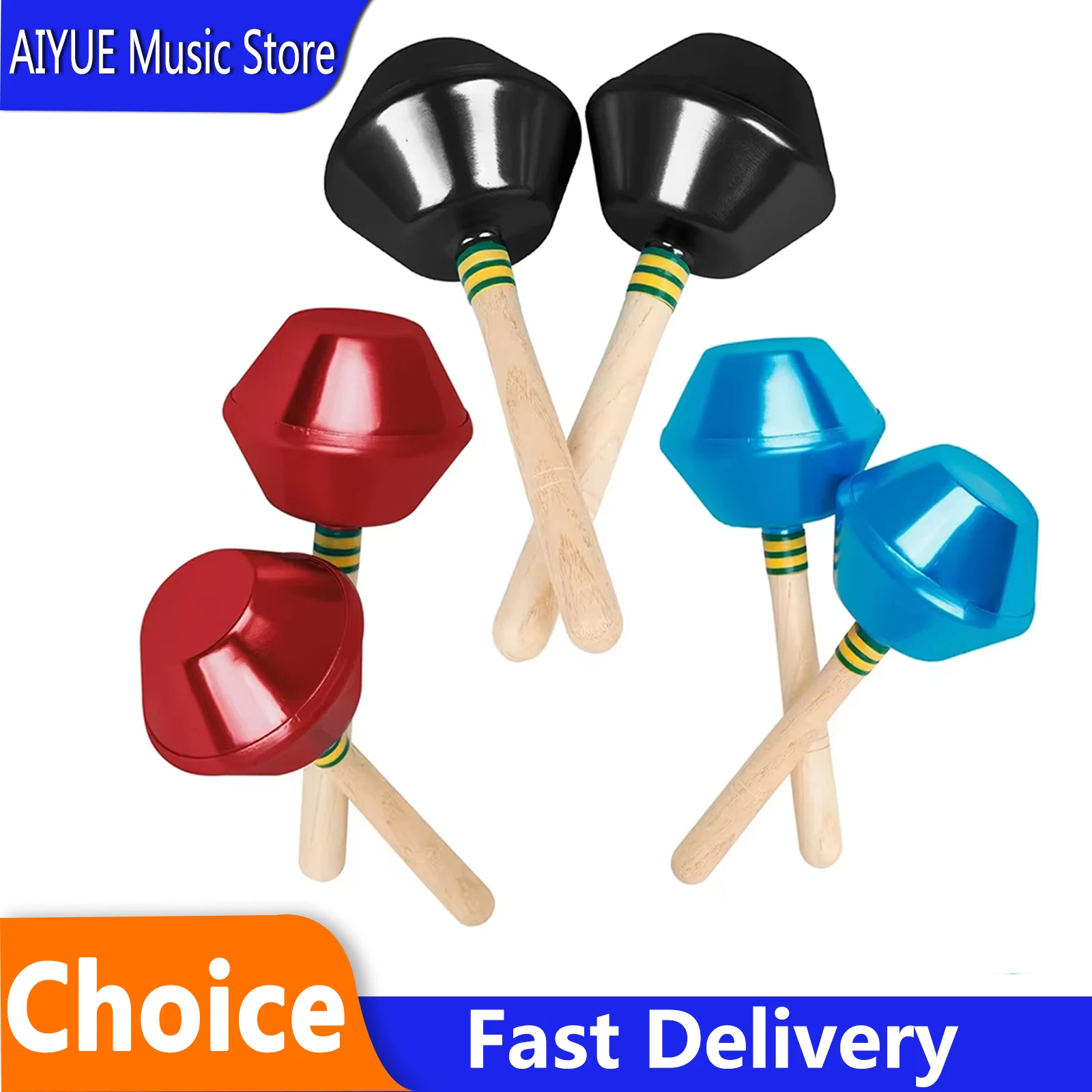 Orff Sand Hammer Wooden Handle Shaking Percussion Musical Instruments Toddlers Infant Maraca Orff Rattles Shaker Sand Ball