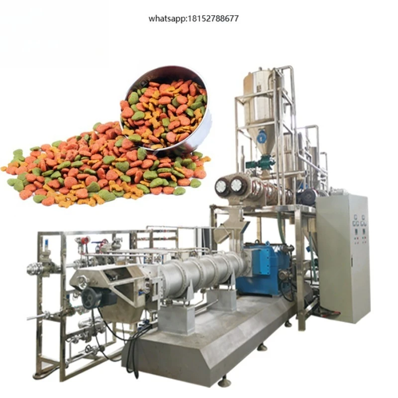 1500kg/h-2000kg/h Kibbles Complete Wet and Dry Pet Food Extrusion Line