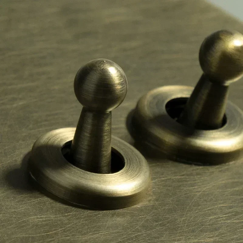 1-4 Gang 2 Way Vintage Toggle Switch Green Bronze Wall Light Switch Stainless Steel Panel Brass Lever