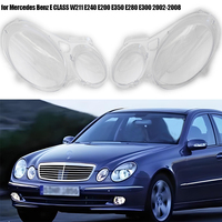 Car Front Headlight Lens Cover  Headlamp Cover Shell for Mercedes for Benz E Class W211 E240 E200 E350 E280 E300 2002-2008