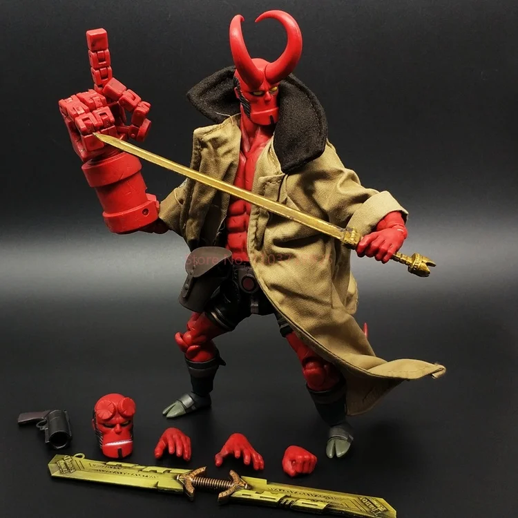 New 2024 Hellboy Action Figure Assemble Model In Stock Collection Model Toys Decoration Statue Model Toys For Kids Gifts