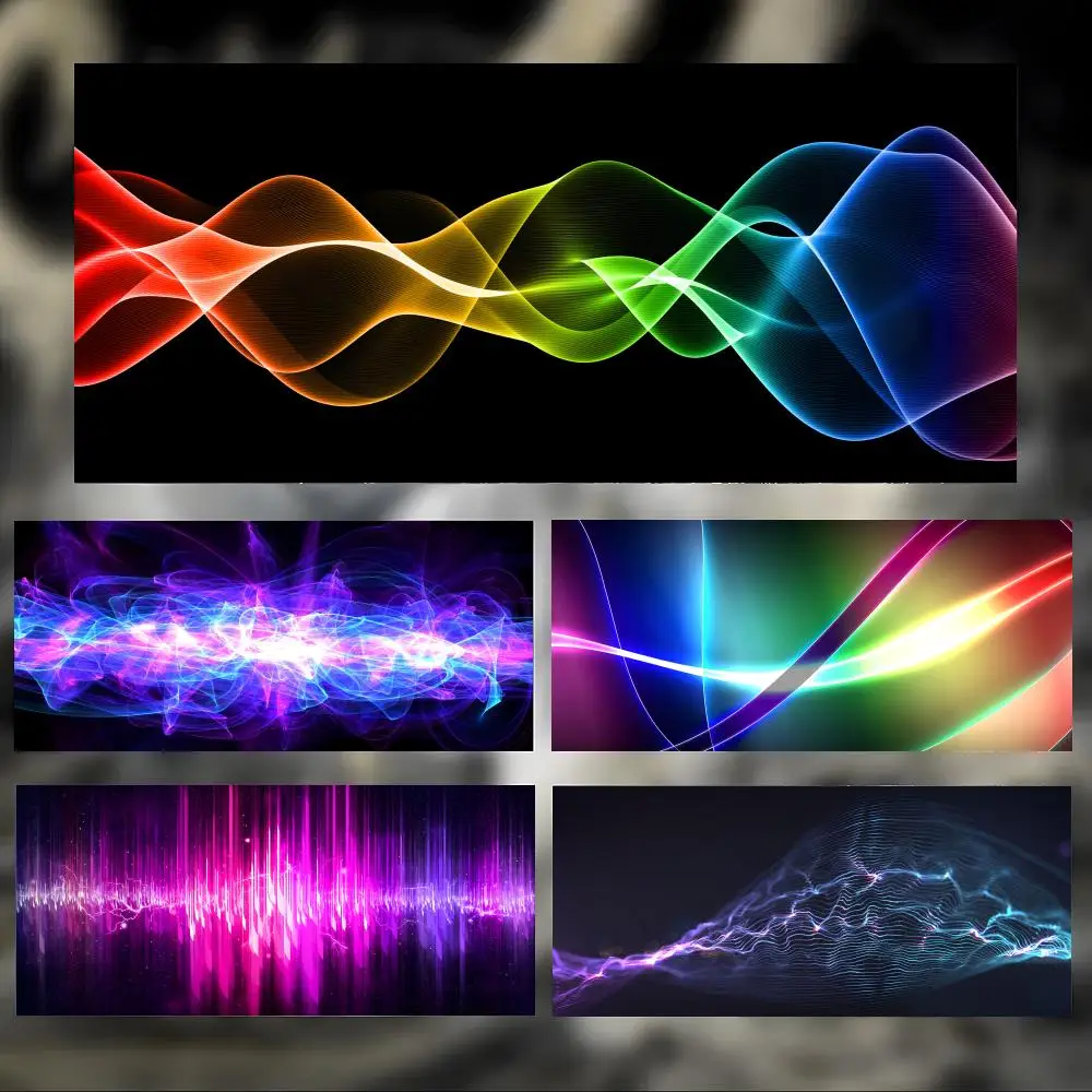 Soft Beautiful Art S-Smoke Waves Rays Light Abstract Mouse Pad Large Thick Desk Pad Stitched Edges Gaming Mouse Mat for PC