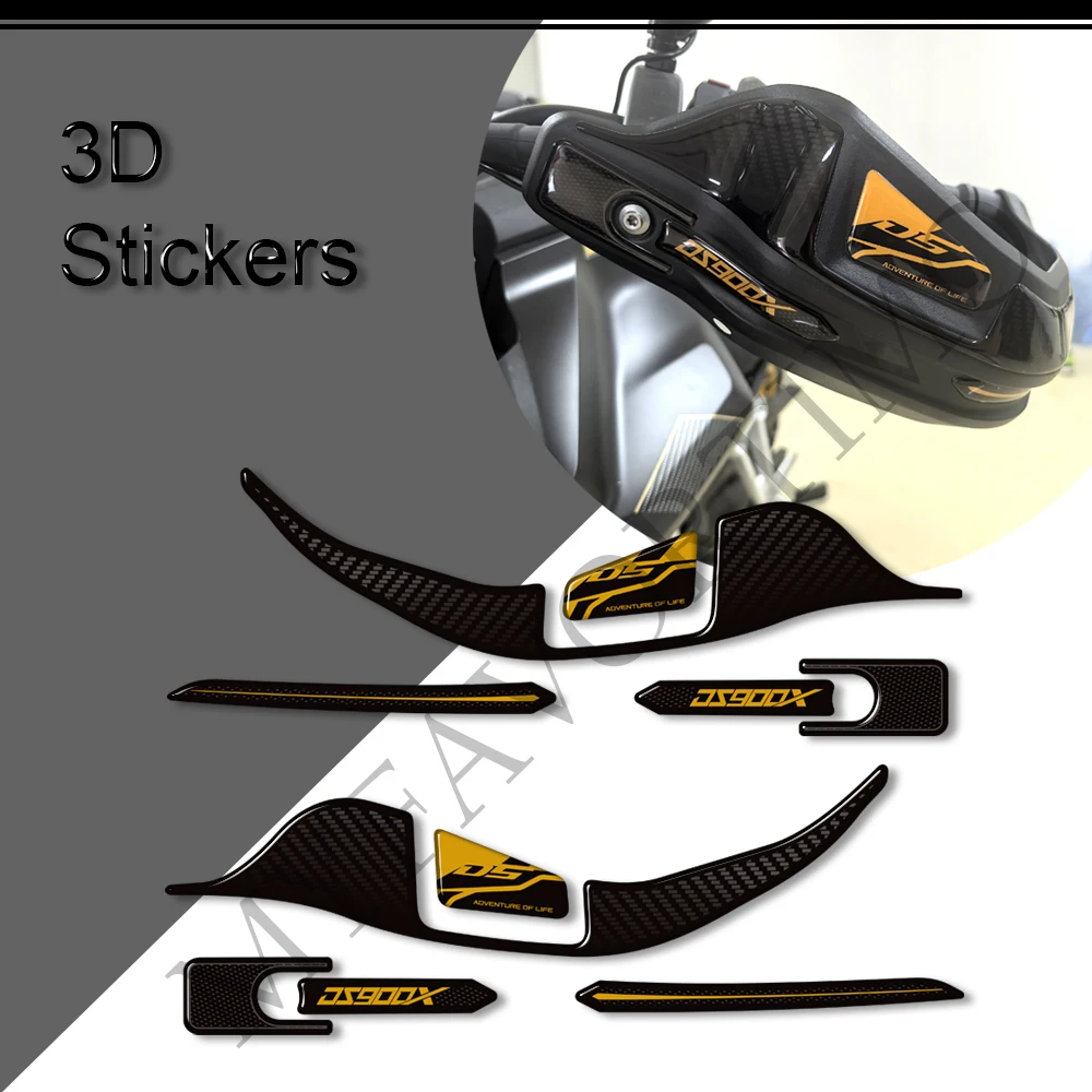 For DS900X 900DSX 900 DSX 2024 2025 New Motorcycle Handguard Tank Pad Side Grips Fuel Oil Kit 3D Stickers Decals