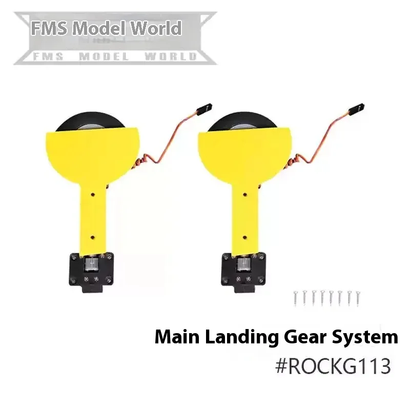 Fms-Autocollant de vis de corps jaune, queue plate, queue verticale, hélice de cockpit, train d'atterrissage, cadre de moteur, accessoires d'avion, 980mm, P39