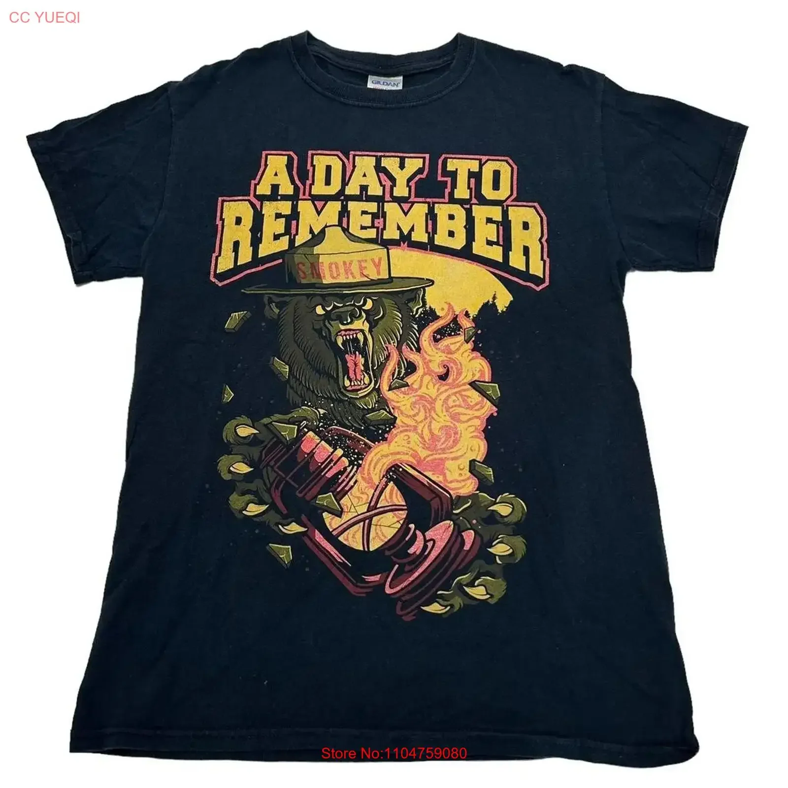 A Day To Remember ADTR rock band short sleeve black color shirt KV37878 vintage Washed homme fashion Slightly Versatile Stylish