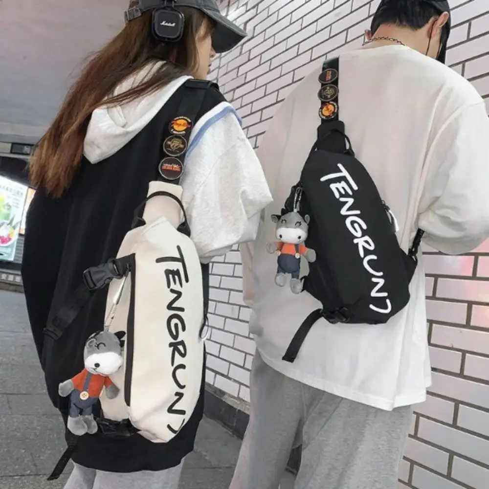 Versatile Sports Large Capacity Waistpack Crossbody Bag Multi functional Chest Bag