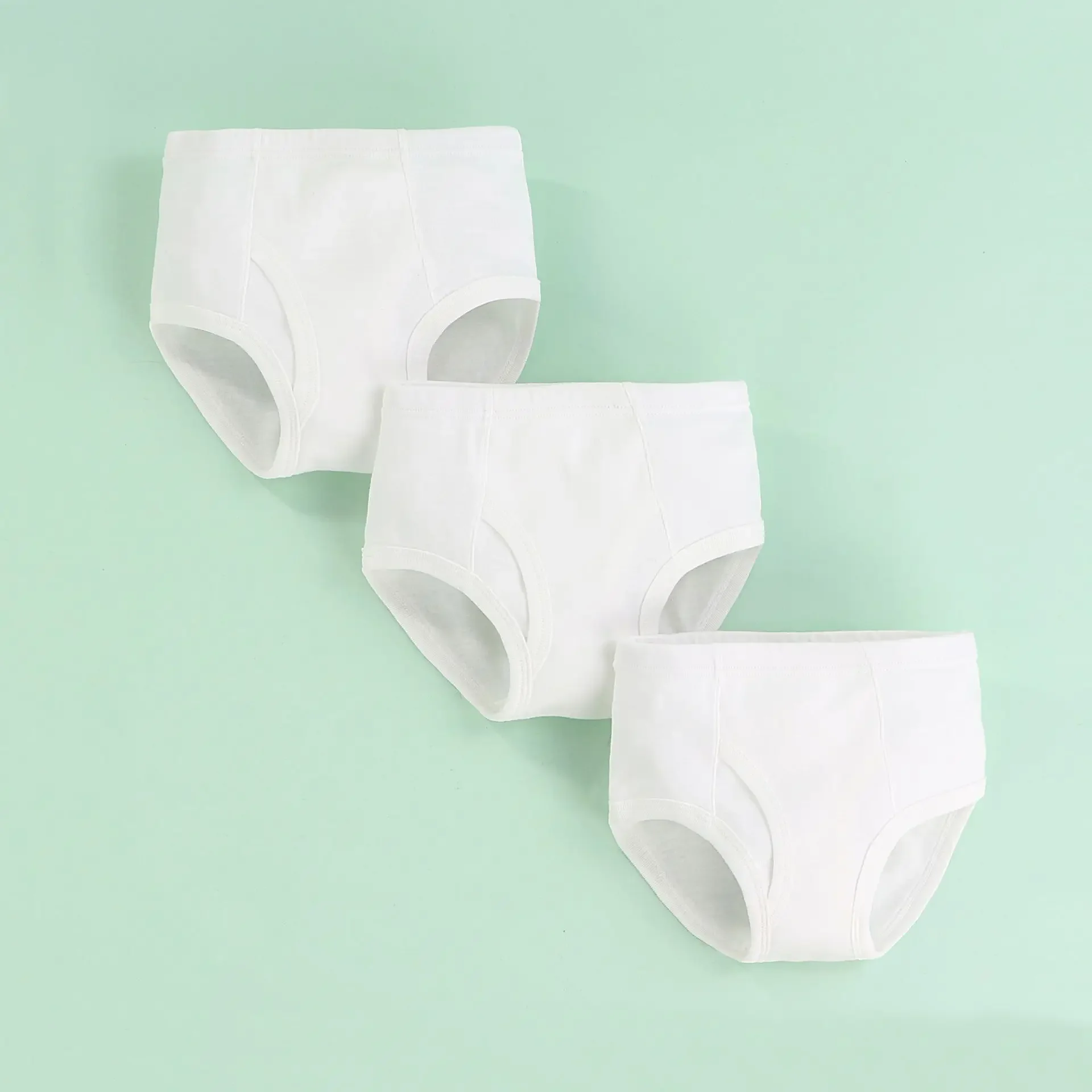 White Kids Underpant 100% Cotton Baby Girls Briefs 3 4 5 6 8 10 Years Little Boys Students Boxer Underwear Girls Panties