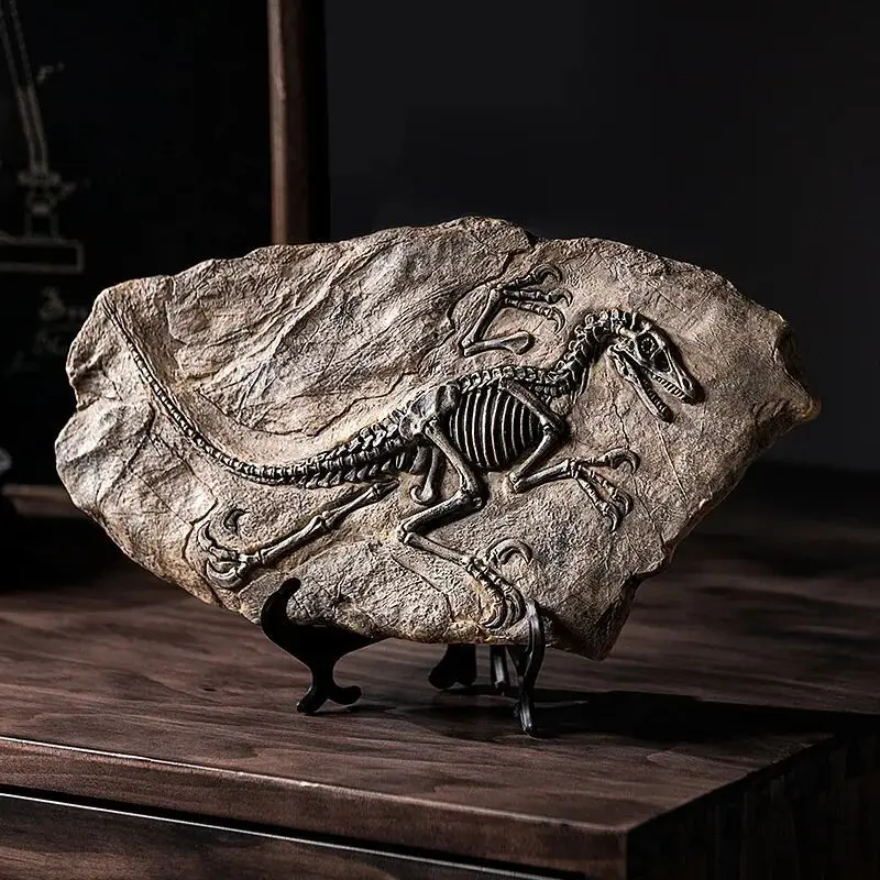 

Simulated Dinosaur Skeleton，Handcrafted Detailed T-Rex Bone Replica for Window Display & Shelf Decor