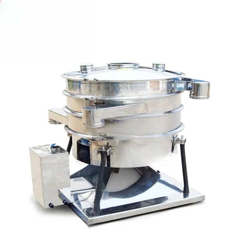 Screen round vibrator sieve salt sieve powdered sugar sieve drum vibrating screen vibrating separator