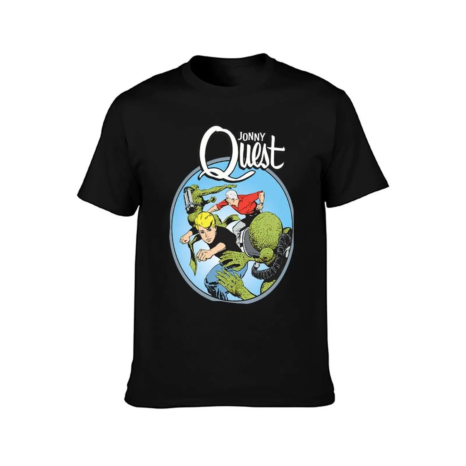 Jonny Quest, T-Shirt Basic Solid Color Short Sleeve Cotton Top T-Shirt