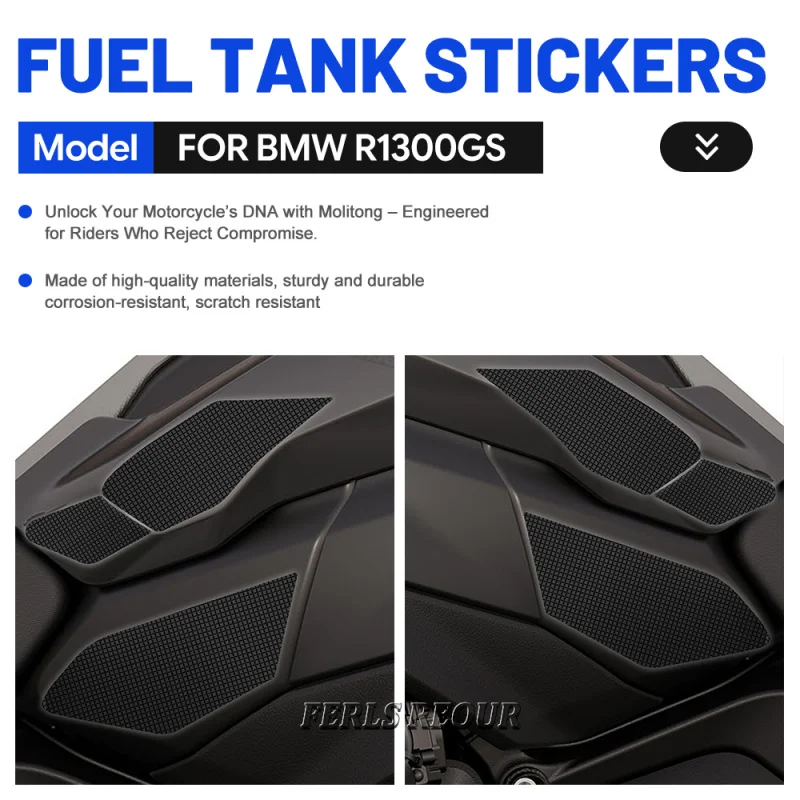 

Нескользящие водонепроницаемые наклейки на боковые части топливного бака | для BMW R1300GS и R1300GS Adventure (2023-2024) | Прочный аксессуар для мотоцикла