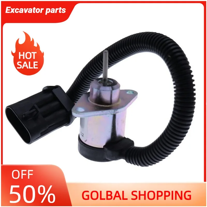 

Fuel Shutoff Solenoid 7000769 1J710-60011 for Bobact for Kubota V2607 Engine