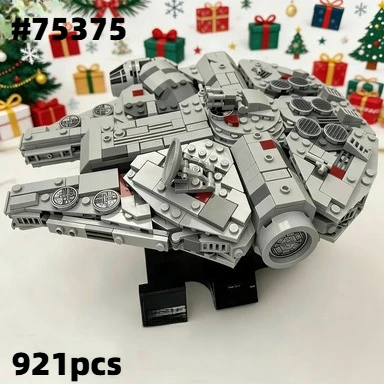 

Конструктор Hot Toys Star Wars: Millennium Falcon, модель космического корабля к 25-летию, 921 деталь, подарок для мальчиков