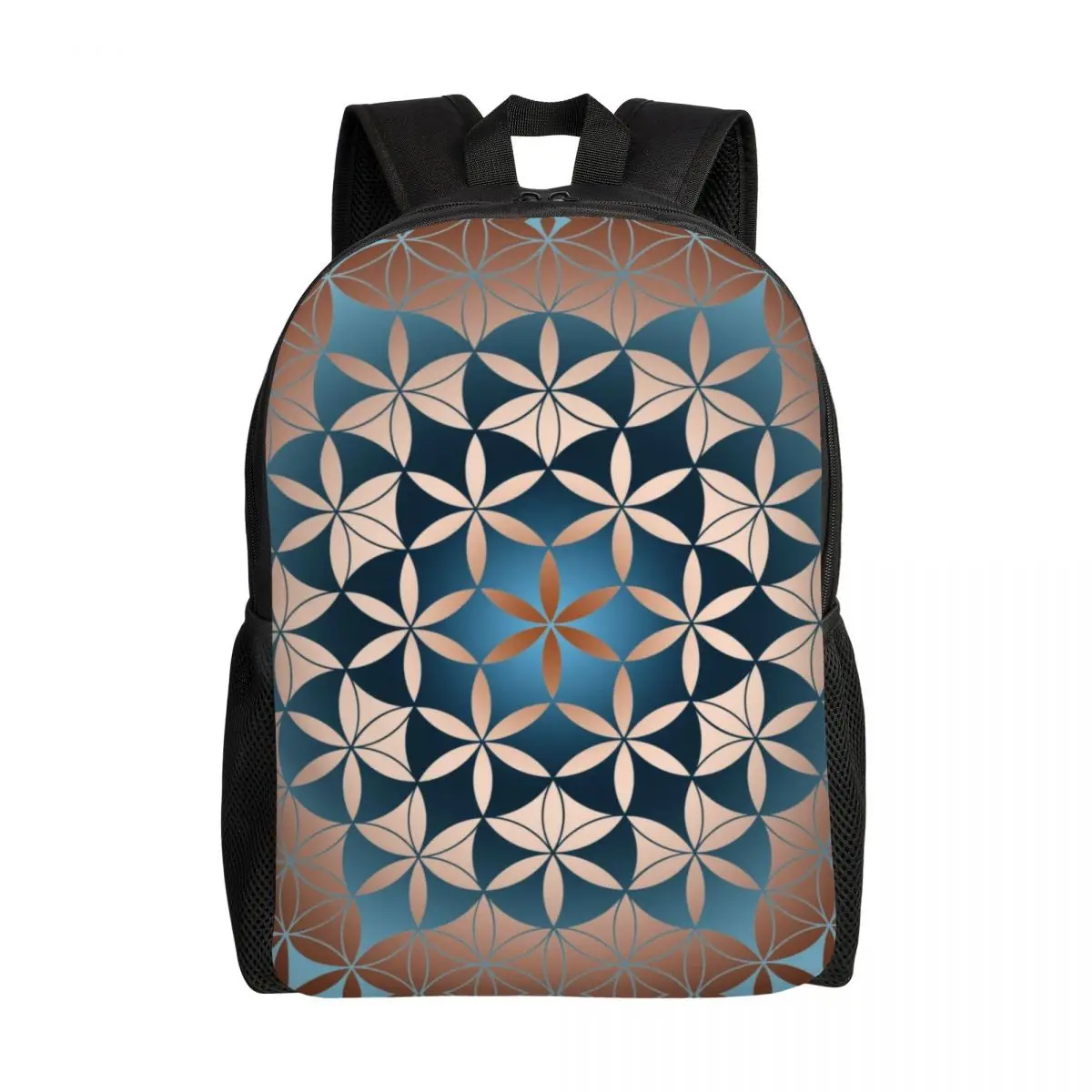 Mochila Flor da Vida, Mochilas Escolares Boho Mandala, Padrão Geométrico Abstrato, Mochilas Infantis, Mochila de Viagem Boho, Presente para Meninos