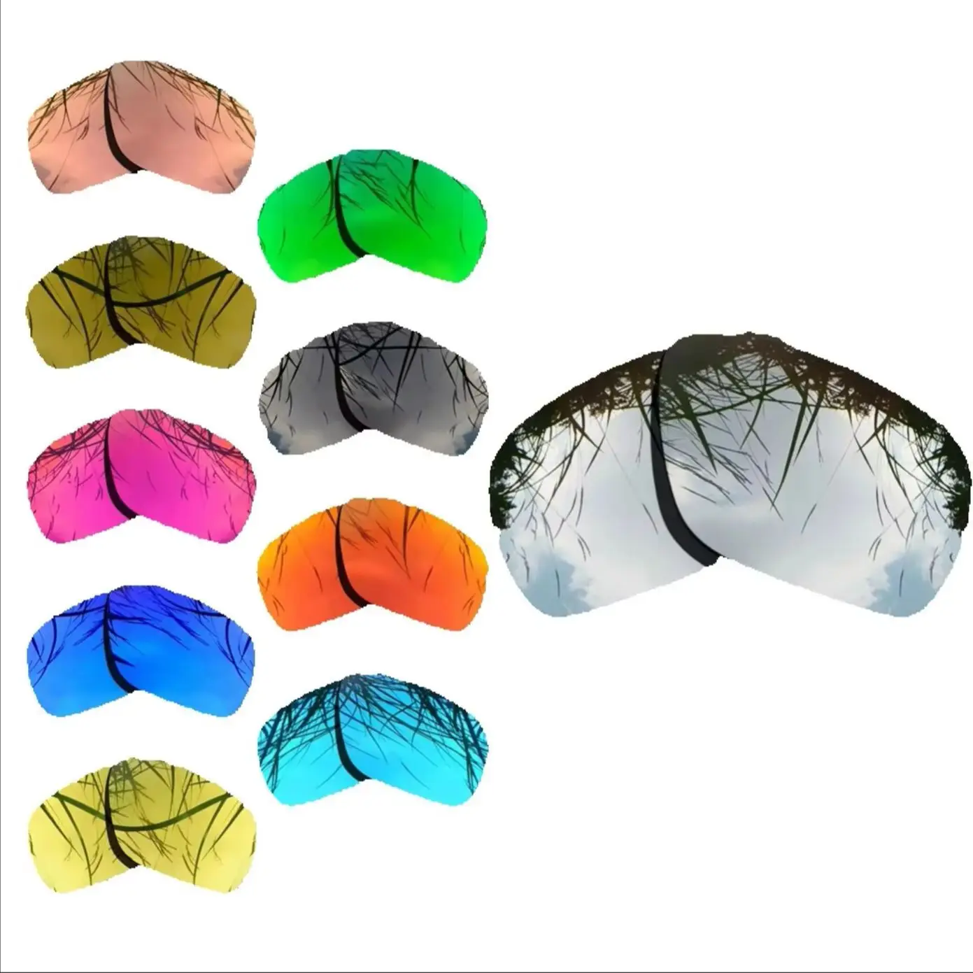 

Сменные поляризационные линзы для солнцезащитных очков Oakley Breadbox — несколько вариантов