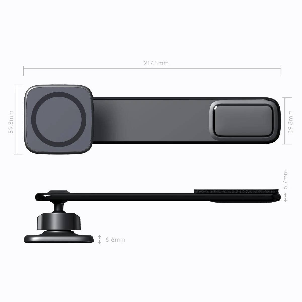 Supporto per telefono magnetico regolabile gratuito per cruscotto auto Magsafe con gancio di sfiato ClipMount Supporti 2 in 1 per iPhone 15 14 13 12