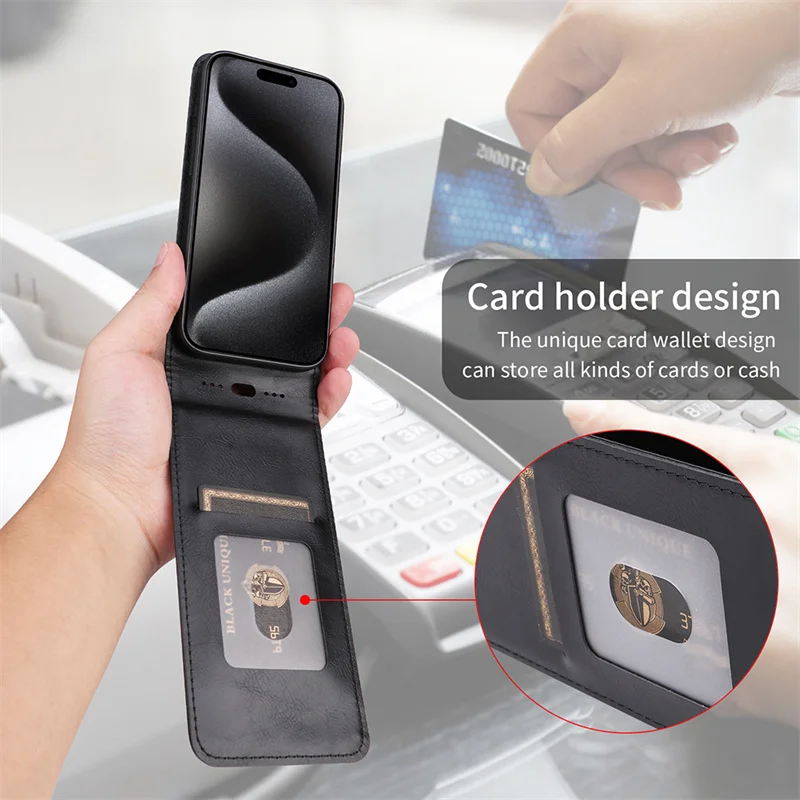 mens wallet and phone case ETON ARMOUR Wallet Case Brown / iPhone SE 2020/2022