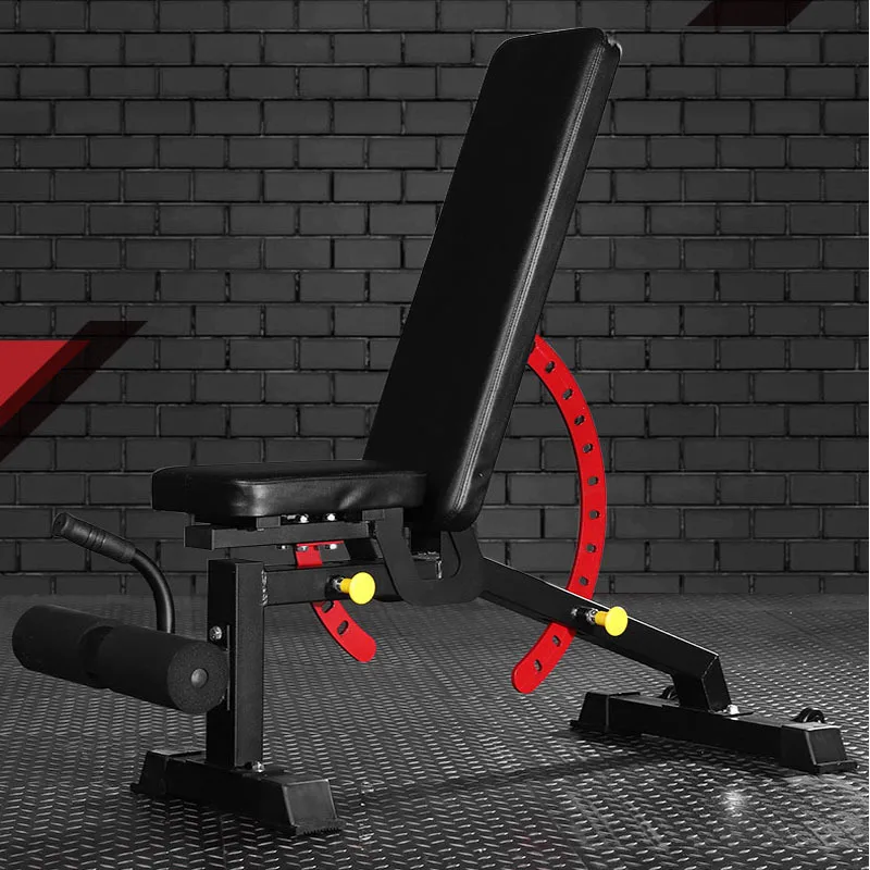 Household dumbbell stools in gymnasium can freely adjust super load-bearing capacity-functional fitness equipment sit-up board