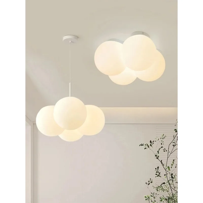 Modern Nordic Ceiling Lights Acrylic Bubble Balloon Indoor Lamps Home Decoration LED Chandeliers for Living Dining Room Bedside
