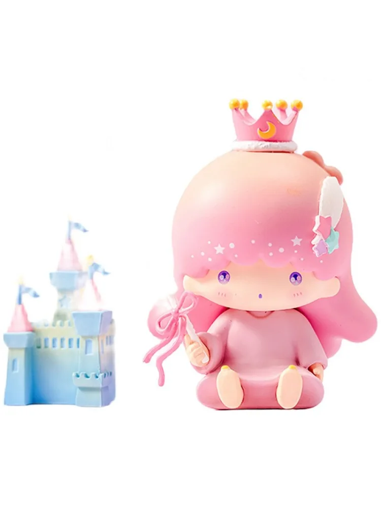 Sanrio Kawaii Hello Kitty mélodie cannelle rêve série boîte aveugle à la main Kulomi ornement de bureau cadeaux d'anniversaire