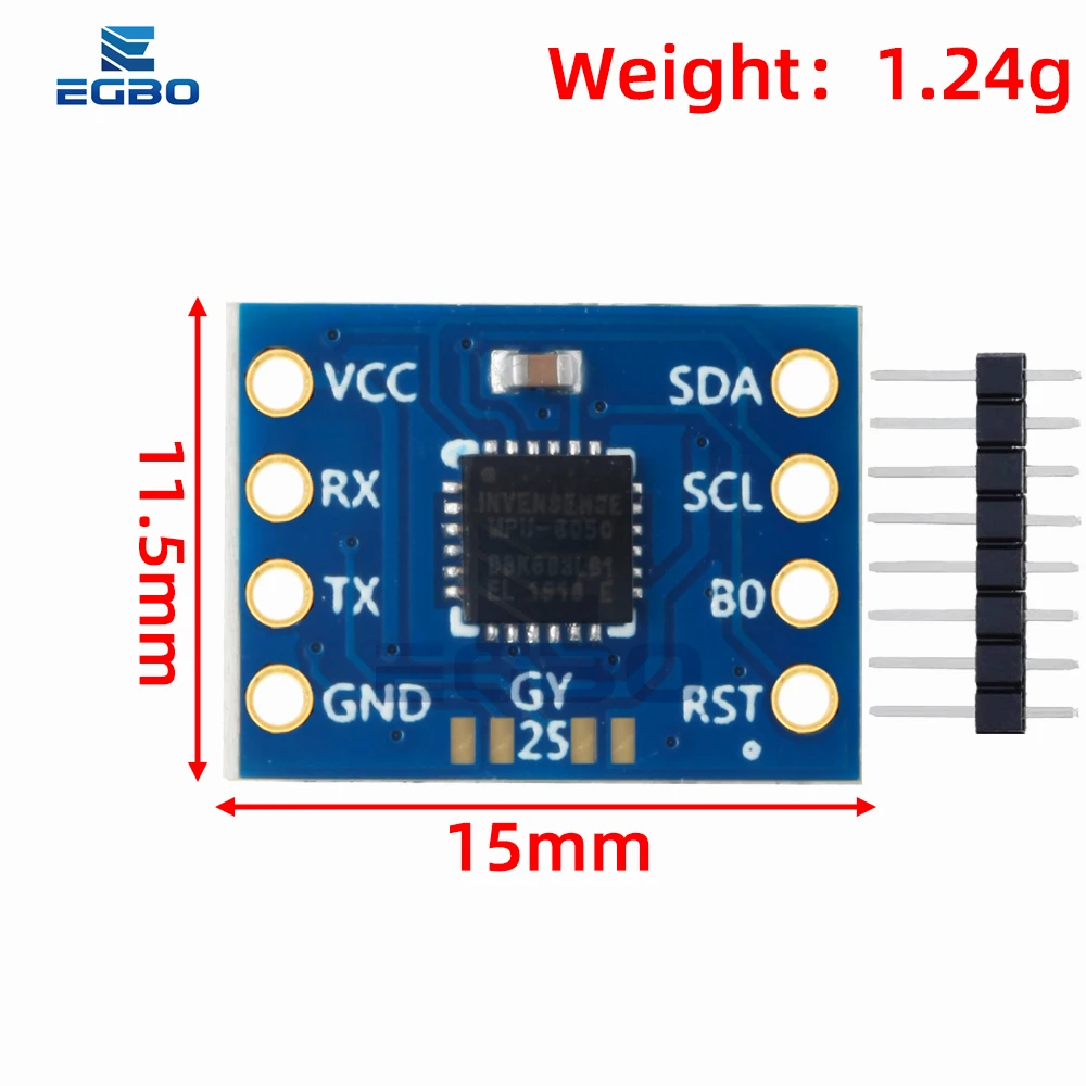EGBO GY-25 Tilt Angle Module MPU6050 Gyro Acceleration Serial Port IIC I2C Output Angle Data MPU-6050 Sensor Module