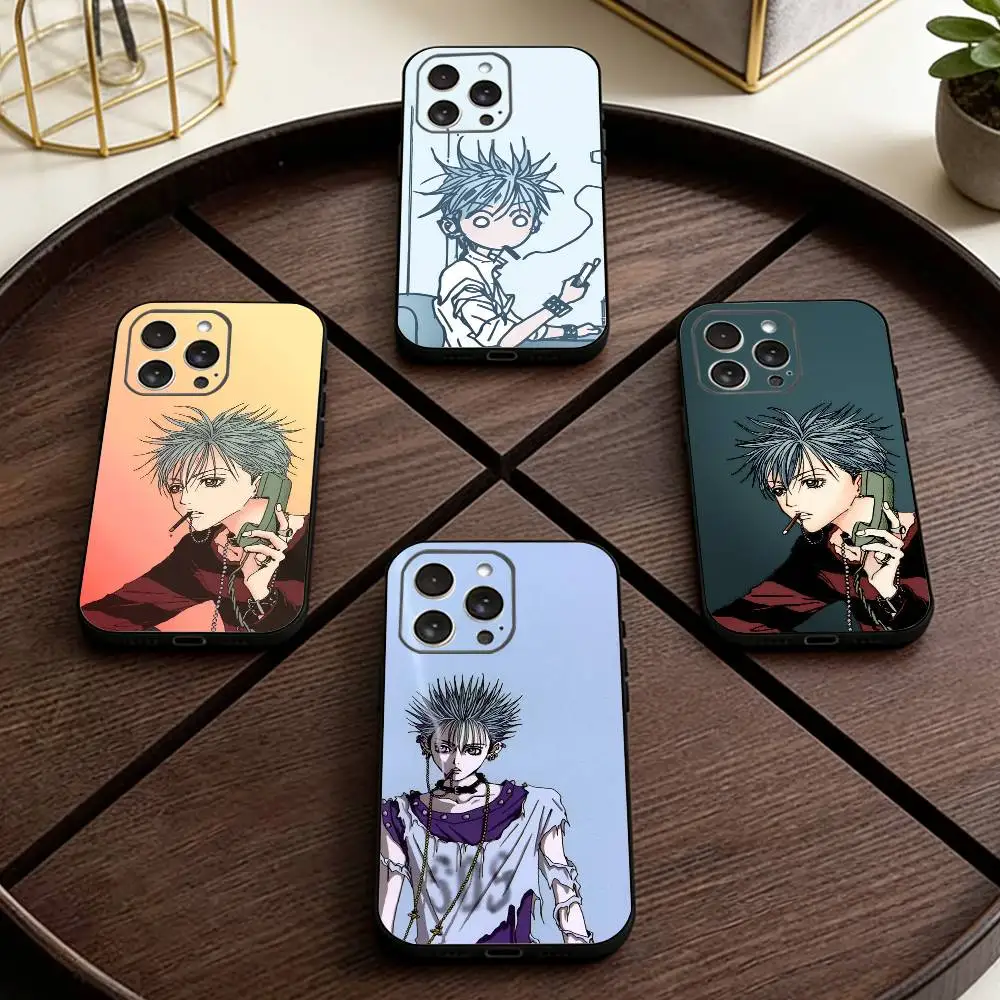 N-Nana O-Okazaki Shin   Phone Case For iPhone 17,16,15,14,13,12,11 Plus,Pro Max,XS,Soft Silicone Black Cover