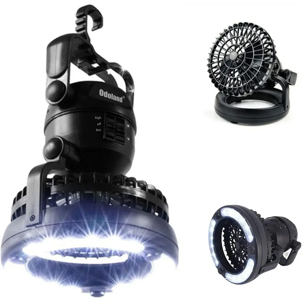 Multifunctional Camping Tent Light Fan, Portable Hanging LED Lantern for Hiking, Picnic, Survival & Home Emergency