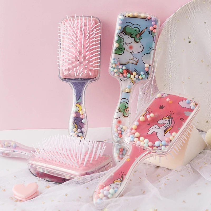 Big Size Unicorn Hair Brushes Anti-static Massage Tangle Detangle Shower Magic Combs Massaging Hair Brush Comb Salon Accessories